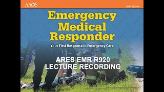 ARES EMR Class R920 - Incident Management Part 1