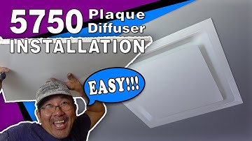 Lay-In 5750 Ceiling Diffuser Installation