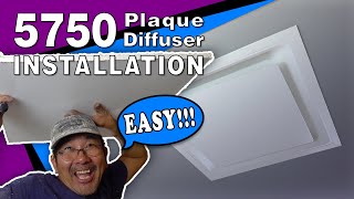Lay-In 5750 Ceiling Diffuser Installation