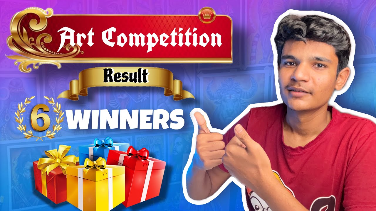 Art Competition Result 🥳6 WINNERS 🎁 - YouTube