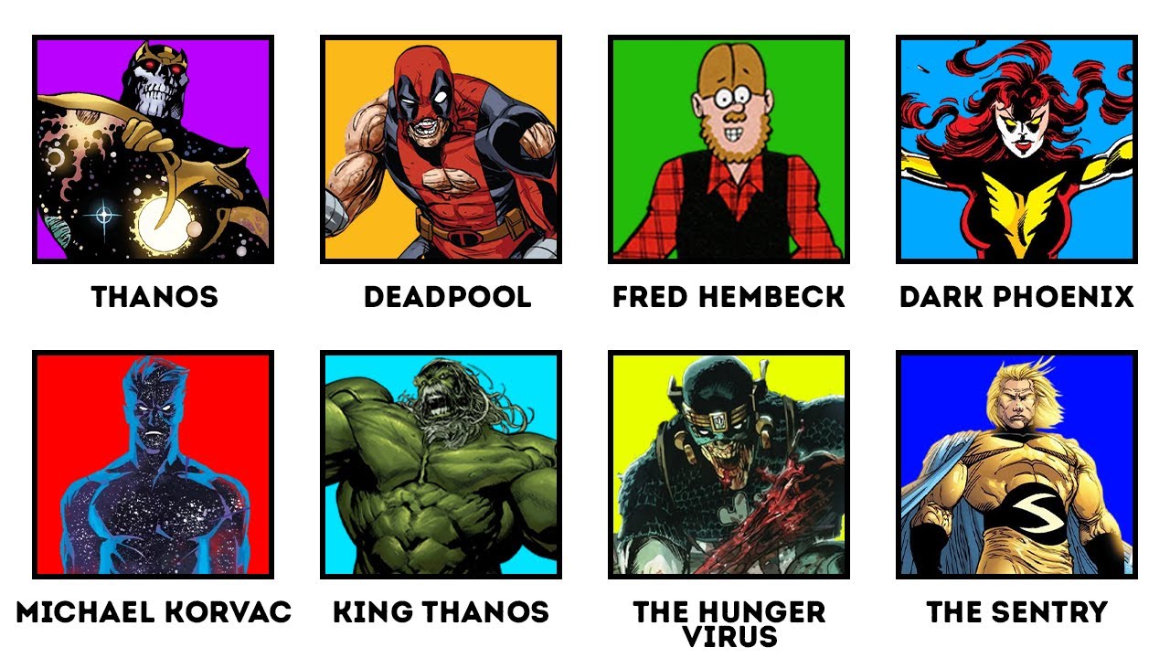 Every Character Who Killed The Marvel Universe Ranked In Order Of Strength