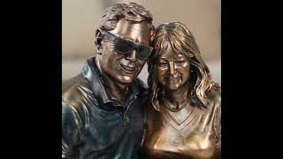 Turned Photo Into a Bronze Couple Figurine - CustomGift Idea