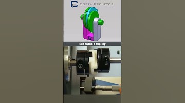 Eccentric coupling #mechanical #engineering #mechanism #cad #solidworks #engenharia