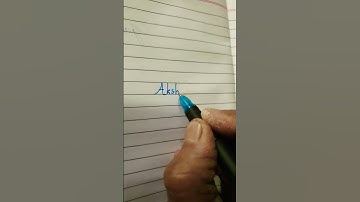 Akshay-beautiful name writing in hindi & ENGLISH #shorts