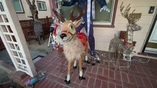 Lowes 2023 4Ft Animated Led Reindeer Animatronic Demo!