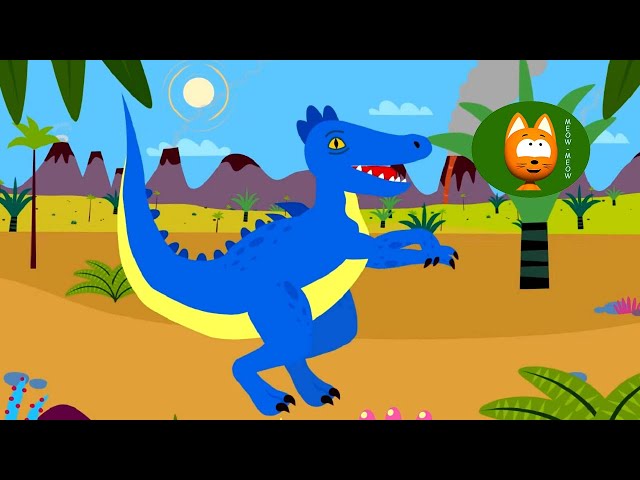 Dino Dinosaur Song - Meow Meow Kitty - song for kids - YouTube