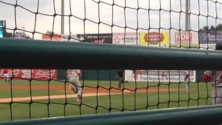 Cord Sandberg hits double vs Hickory