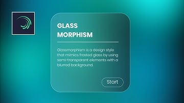 Glass Morphism Effect in Alight Motion | Frosted Glass UI Design Tutorial