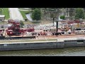 Crane &quot;Quad Cities&quot; at Mississippi River, Lock and Dam 18, Gladstone IL/Burlington IA,  2023