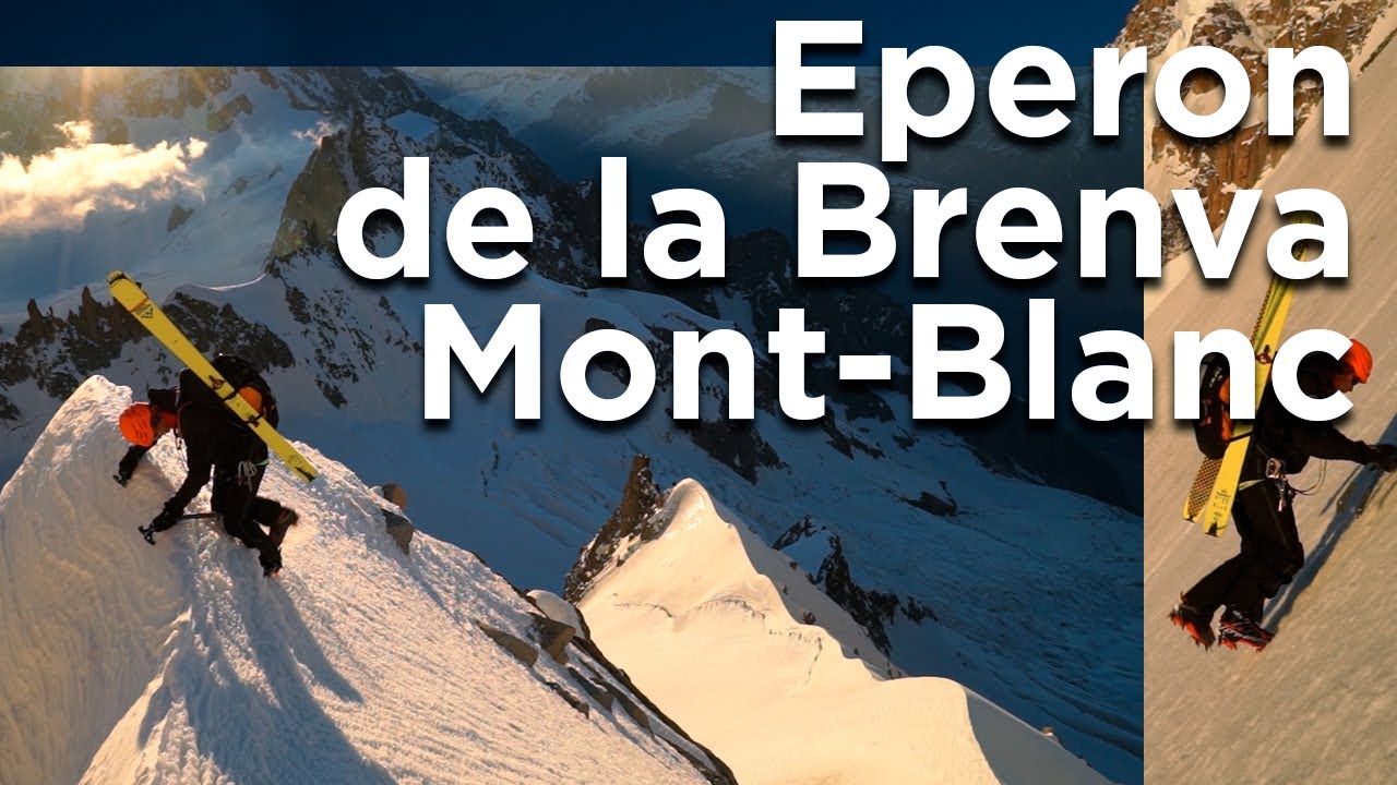 Eperon de la Brenva Couloir Gussfeldt Chamonix Mont-Blanc ski de randonnée alpinisme montagne