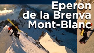 Brenva Spur Gussfeldt Couloir Chamonix MontBlanc ski touring mountaineering mountain