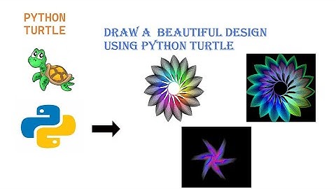 Beautiful flower design using python turtle
