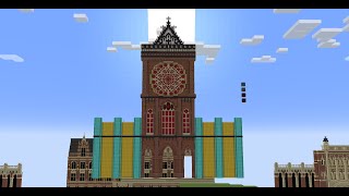 Minecraft Cathedral Timelapse WIP #1