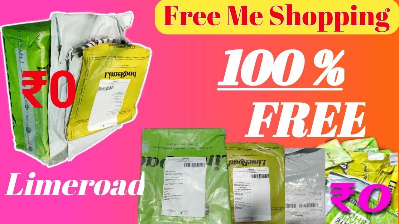 Limeroad 4 Free Products Unboxing 🔥 Limeroad Free Shopping Trick !! New Free Shopping App Today free