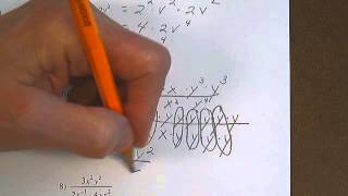Algebra 1 HW More Properties of Exponents Problems 5 - 8