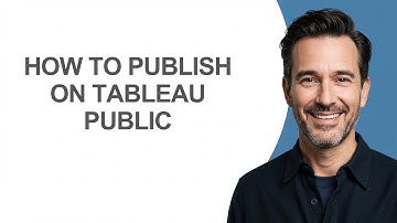 How to Publish on Tableau Public - KevinHowTo