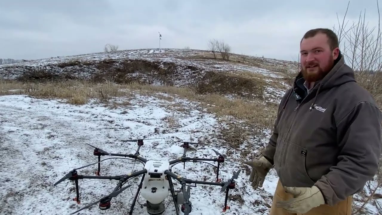 Drone Seeding for Native Grasses and Forbs - YouTube