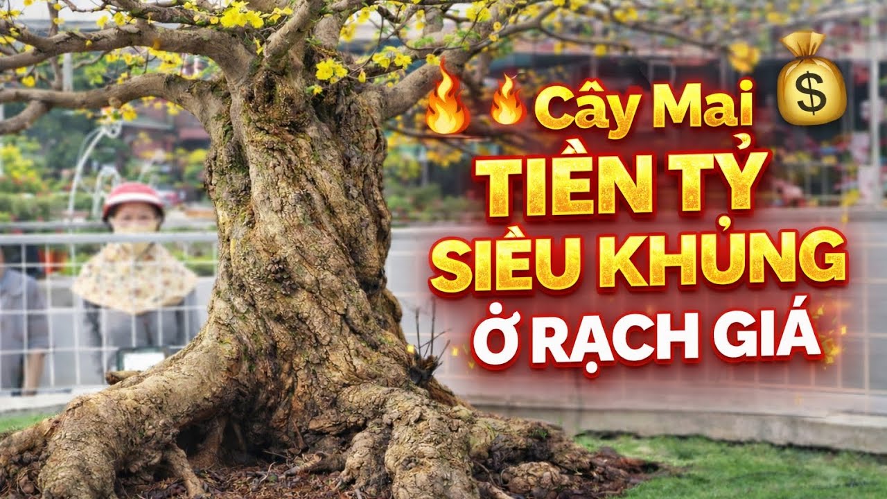 Cây mai siêu khủng tiền tỷ ở Kiên Giang củ