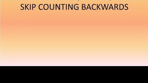 CLASS 3 NUMBERS  SKIP COUNTING BACKWARDS ( Part 15) CBSE MATHS CLASS 3