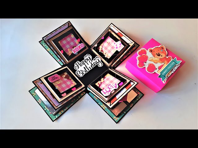 Beautiful Explosion Box for Birthday | 3 Layer Explosion Box | How