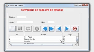 Terminando formulário de cadastro de estados - aula 028