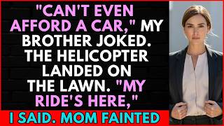 At The Family Meeting, They Called Me Poor—Then My Helicopter Landed