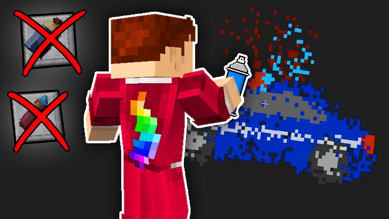 TYLKO SPRAY CHALLENGE! Minecraft Pixel Painters YouTube