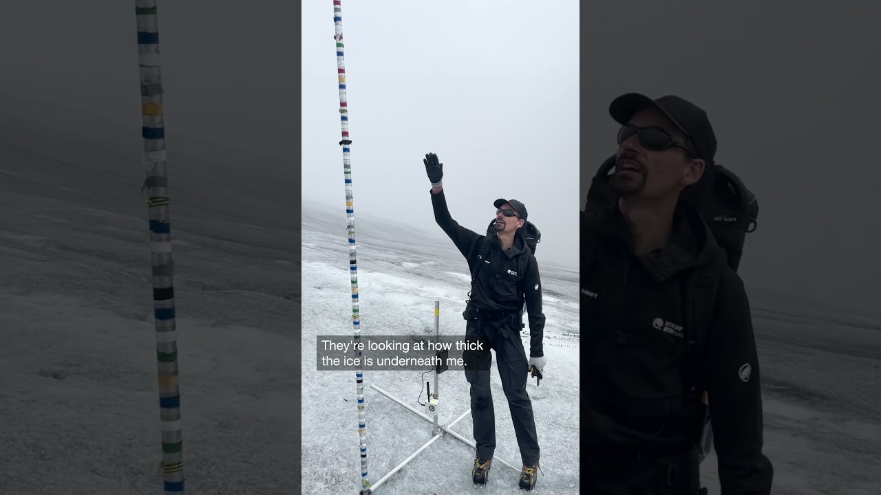 The glaciers in the Alps are receding rapidly