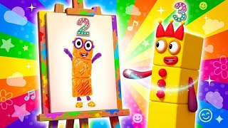 𝙽𝚞𝚖𝚋𝚎𝚛𝚋𝚕𝚘𝚌𝚔𝚜 Statisfiying Video - Numberblocks Sand Painting Numberblocks Queen Adventure ASMR