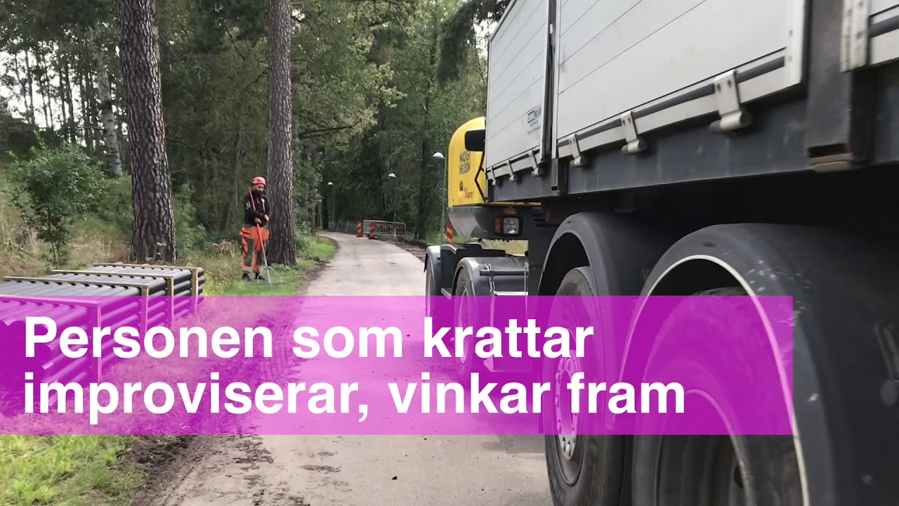 Kabeldragning saknar flaggvakt
