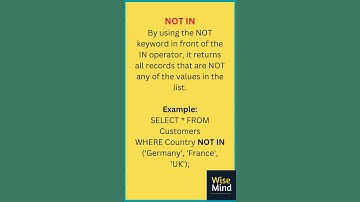 Oracle SQL "IN" Operator  #youtubeshorts #education #oracle #sql #shorts