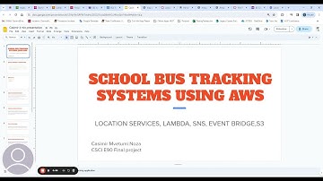 School bus tracking system using AWS full presentation