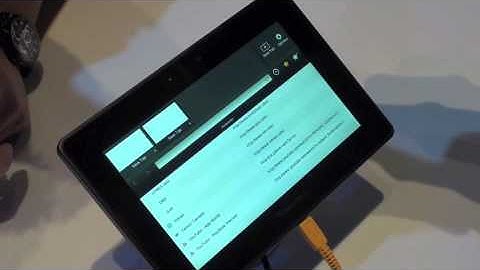 BlackBerry Playbook Hands On