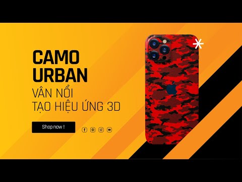 Video Skin Camo Urban Red Hiệu Ứng Vân Nổi Dán Điện Thoại,... - youtube