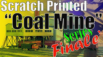 Model Railroad Structure Build Series Finale! How to Scratch Print a Coal Mine -  Shout Out to Roy E