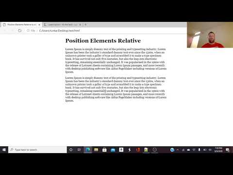 CSS Part 20 - Positioning elements relative to their normal position in ...