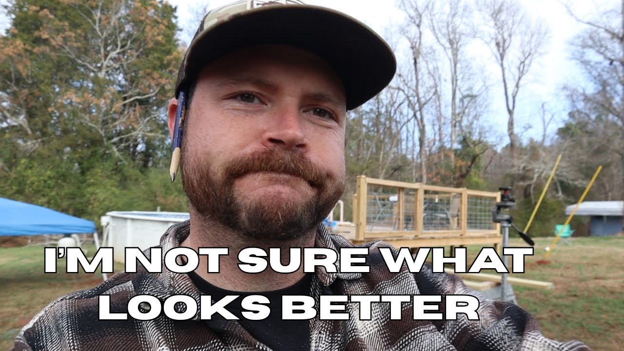 Continued progress on the pool deck. I wasn't sure how this would look...