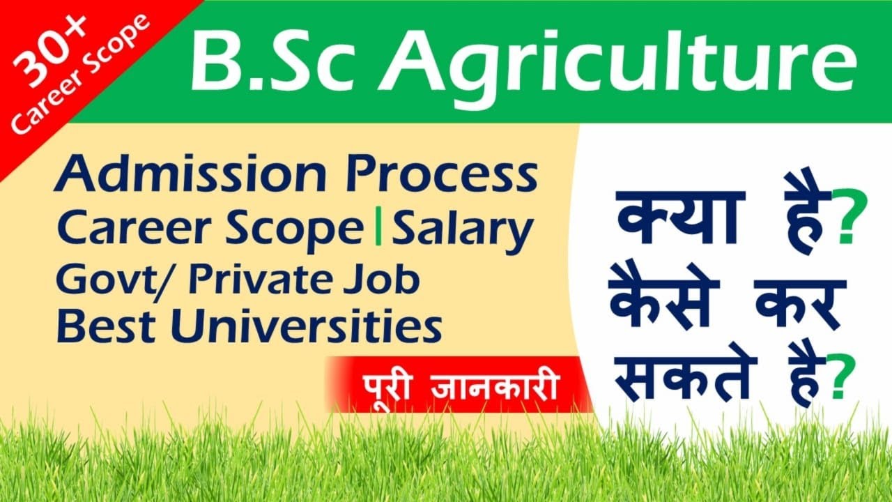 Bsc Agriculture 🌾🌿| Career |Scope |Full detail|Bsc ag.🌱 - YouTube