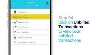 View your transactions and payment history using SBI Card Mobile App screenshot 5