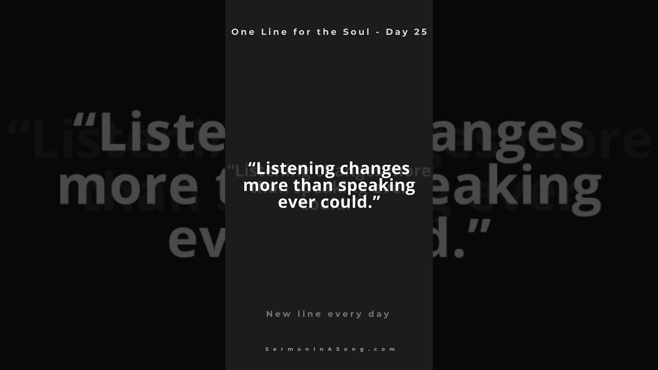 “One Line for the Soul - Day 25”