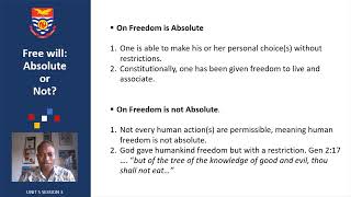 Christian Ethics Unit 5 Session 3