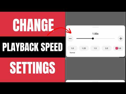 How to Change YouTube Playback Speed Settings