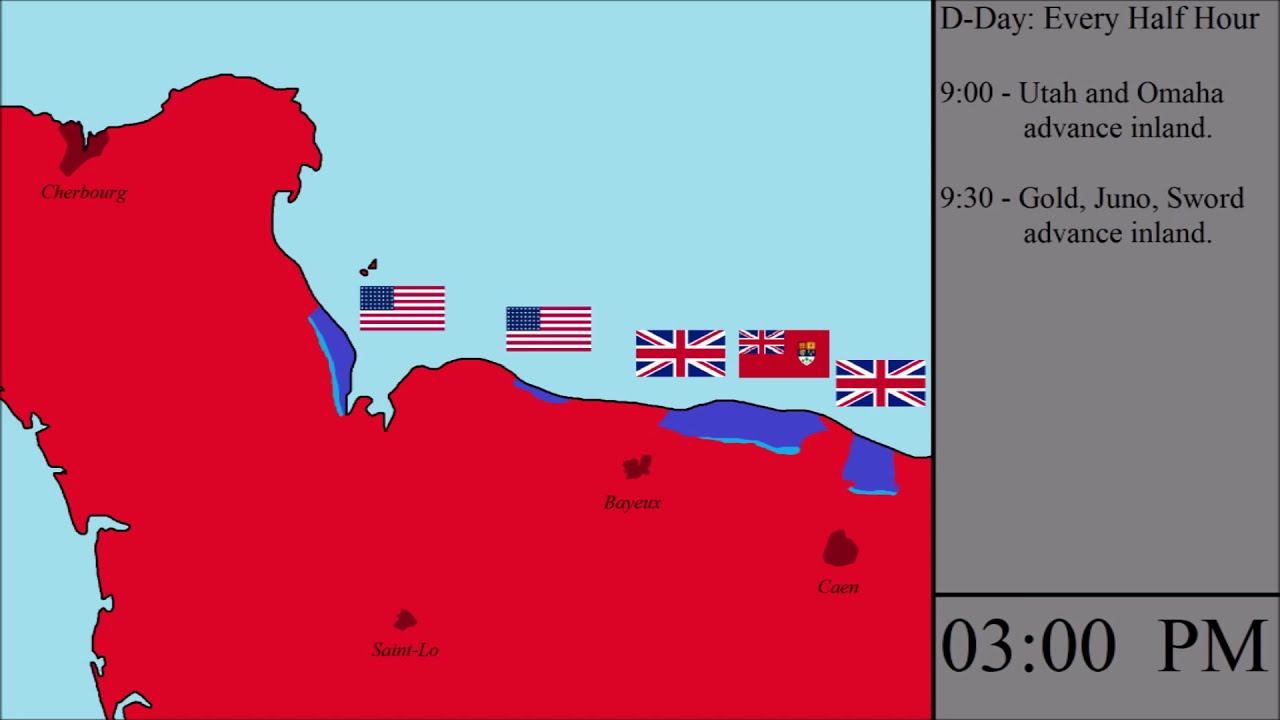 D-Day: Every Half Hour