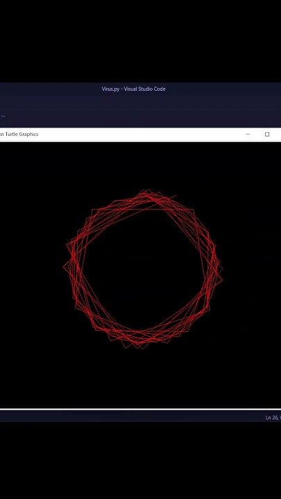 Python Turtle Code to Draw Corona Virus - YouTube
