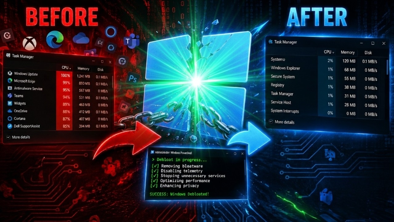 The ULTIMATE Windows Debloat Guide - YouTube