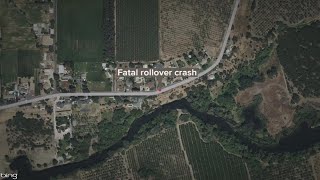 Oakdale woman dead after being ejected from van in rollover crash
