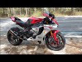 R1 yamaha red 2017 with Akrapovic Exhaust and link pipe