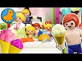 MEGA EIS PARTY BEI FAMILIE VOGEL 🍨 Es dreht sich alles um Eis! Playmobil Film Deutsch