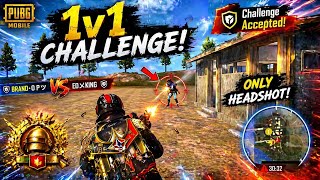 PUBG Mobile 1v1 Challenge 😱 Only Headshot Fight 🔥 Who Won? | Brand OP
