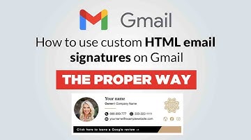 How to add signature to gmail properly